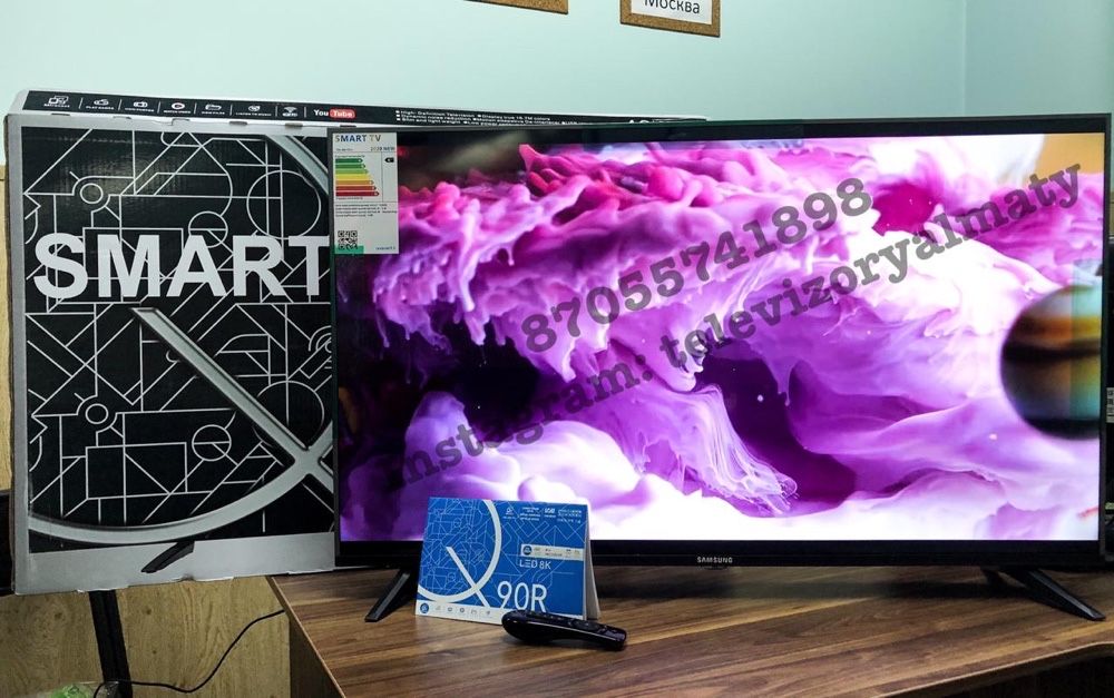 Новый SMART телевизор 43” (109 см) с Wi-Fi и Google с интернетом — фото, Алматы