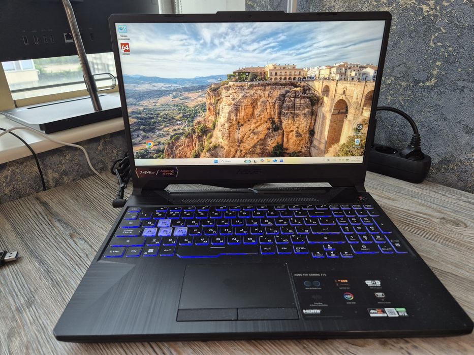 Игровой ноутбук ASUS TUF Corei5\RTX 3050\Состояние отличное — фото, Алматы