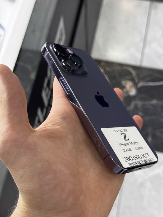 Телефон iPhone 14 Pro 256gb 100% Айфон 14 Про 256гб 100% — фото, Алматы